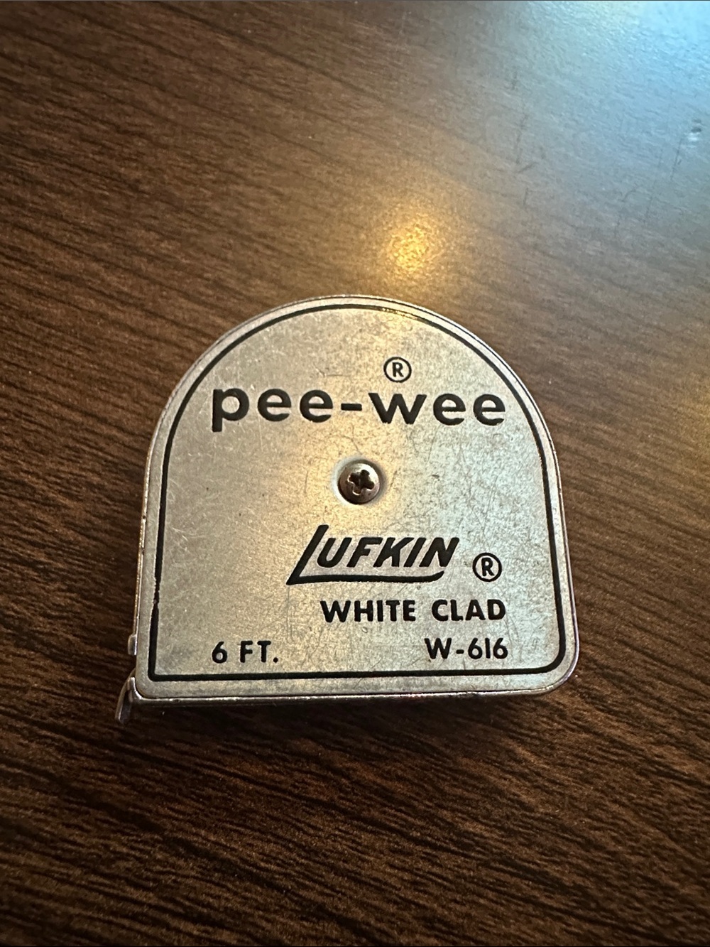 Lufkin Pee-Wee White Clad 6 ft Tape Measure - Silver